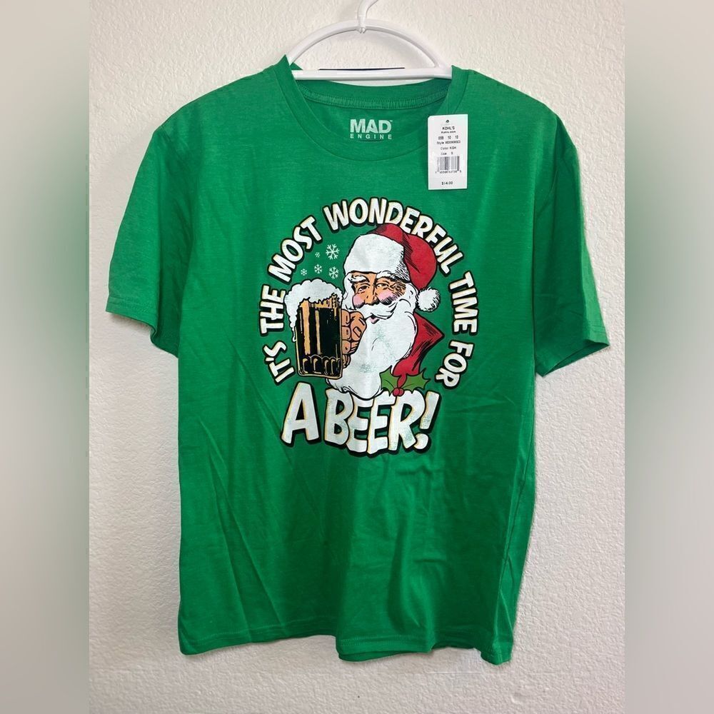 NWT Mad Engine Christmas Tee